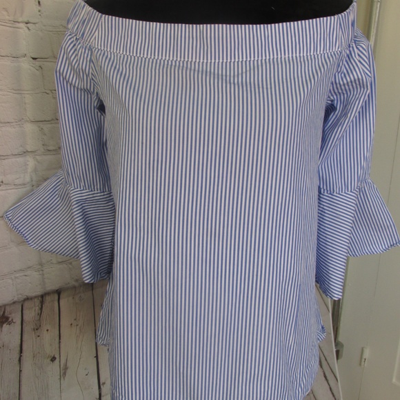 Cupio Off The Shoulder Boat Neck Bell Sleeve E20 - Picture 2 of 6